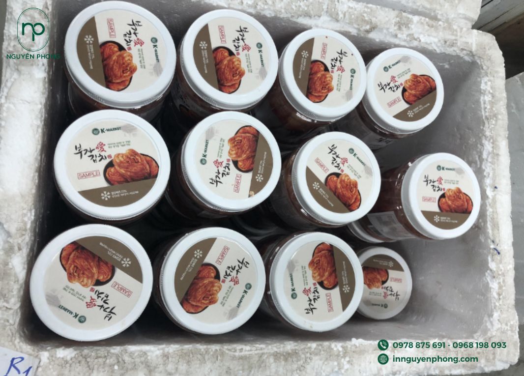 in tem nhãn đựng kim chi giá rẻ